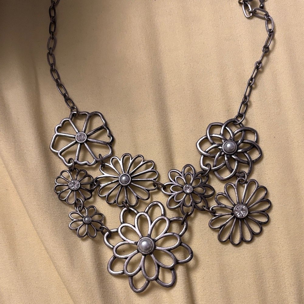 🩷Floral Silver Necklace 🩷